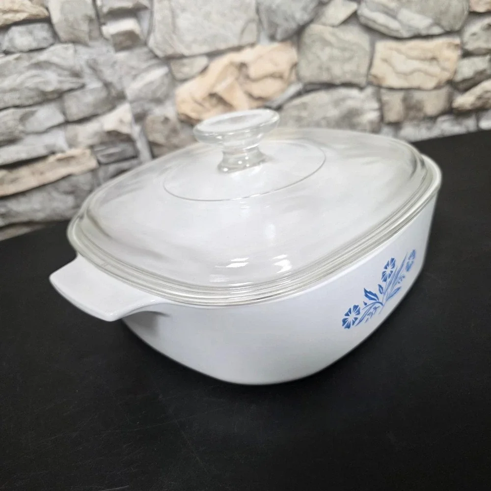 Corning Ware Casserole Dish Cornflower Blue A-2-B 2‎ Quart Americana Kitchen